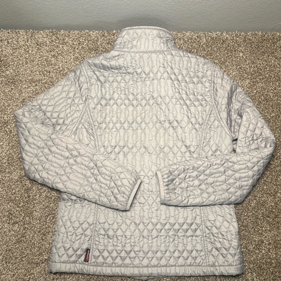 Lands' End Light Gray Quilted Jacket - Picture 12 of 12